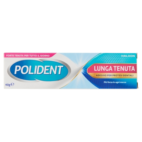 Polident lunga tenuta adesivo per protesi dentiera giornaliera ad alto comfort fino a 12 ore 40gr